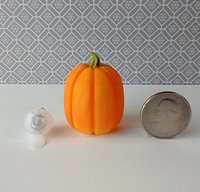 Battery lighted miniature battery lighted pumpkin light for 1-inch scale or play scale REF Thankful sunflowers
