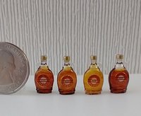 1:12 Dollhouse miniature maple syrup in faux glass bottle Dollhouse kitchen accessory Price is for EACH bottle