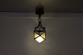 Handcrafted dollhouse lamp