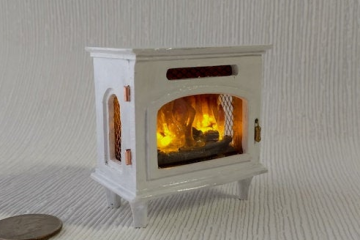 1:12 white stove heater 