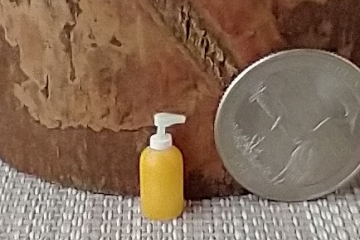 1:12 Dollhouse miniature hand soap or hand lotion Price is for EACH unit REF Orange