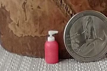 1:12 Dollhouse miniature hand soap or hand lotion Price is for EACH unit REF Red