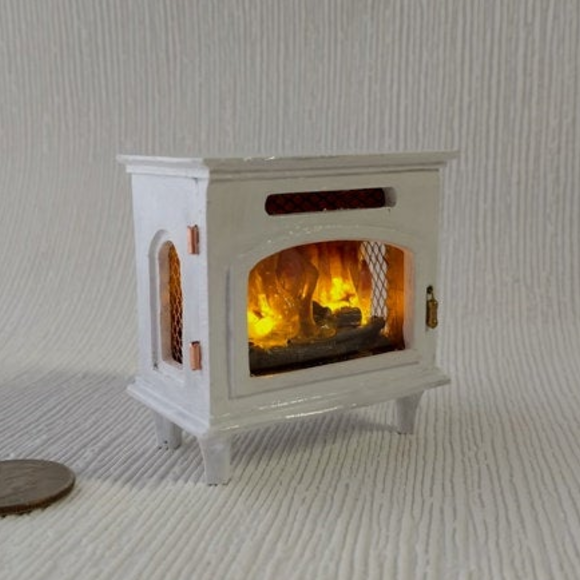 1:12 white stove heater 