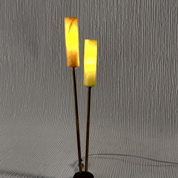 Mid-century style floor lamp with cylindrical shades
