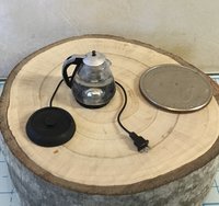 1:12 Dollhouse miniature electric kettle See-thru/ faux glass kettle Electric tea kettle with cord attached to base - NON-working  Price is EACH