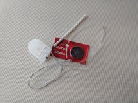 DIY supplies for making miniature lamps or projects with wired LED + battery pack with switch + heat shrink tubes + battery PRICE is for EACH set