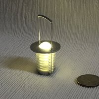1:12 Dollhouse bugs zapper lantern for outdoor patio porch lawn light Modern LED lantern
