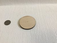 1:12 Dollhouse farmhouse wall clock with roman numerals Faux wrought iron and hickory wall clock Decorative non-working dollhouse clock