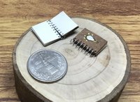 1:12 scale miniature spiral bound sketch book Ideas notebook Desktop accessory Stationery item Price is per unit