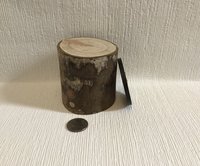 1:12 Dollhouse farmhouse wall clock with roman numerals Faux wrought iron and hickory wall clock Decorative non-working dollhouse clock