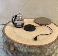 1:12 Dollhouse miniature electric kettle See-thru/ faux glass kettle Electric tea kettle with cord attached to base - NON-working  Price is EACH