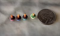1:12 Dollhouse miniature cupcake with carrot topper Price is for EACH