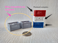 1:12 scale dollhouse storage crate Plastic look UN-PAINTED dollhouse milk crate Price is for each unit