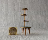 1:12 Dollhouse mid-century style plant stand Formica 4-tiered plant stand or display stand