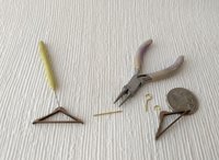 1:12 Dollhouse miniature wood hangers Walnut clothes hangers Price varies depending on quantity