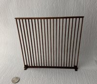 1:12 Dollhouse walnut room divider in beautifully simplistic style