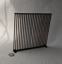1:12 Dollhouse walnut room divider in beautifully simplistic style