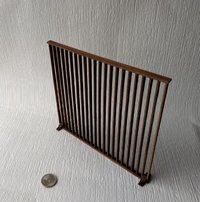 1:12 Dollhouse walnut room divider in beautifully simplistic style