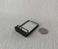 RESERVED 1:12 Dollhouse modern accent mirror with shelf