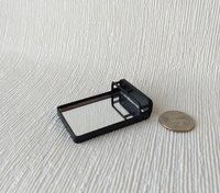 RESERVED 1:12 Dollhouse modern accent mirror with shelf