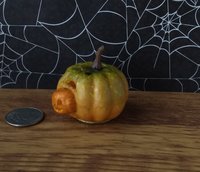 Battery operated miniature light up Jack-O-Lantern Pumpkin LED light for Halloween No external wires REF Mouth a baby