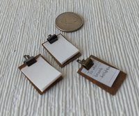 1:12 dollhouse clipboards Price is PER UNIT