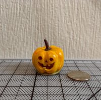 RESERVED Battery operated miniature light up Jack-O-Lantern Pumpkin LED light for Halloween No external wires