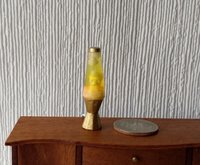 RESERVED 1:12 Dollhouse miniature retro lava lamps (two units) Battery operated LED table lamp MCM style with external wires
