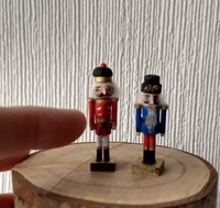 1:12 dollhouse miniature nutcracker doll Handcrafted Christmas nutcracker Holiday decor Christmas accessory REF red Price is fo one unit