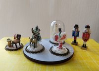 1:12 dollhouse miniature nutcracker doll Handcrafted Christmas nutcracker Holiday decor Christmas accessory REF blue