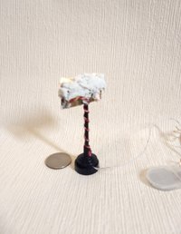 1:12 Dollhouse Merry Christmas sign Battery operated multi-color LEDs holiday decor