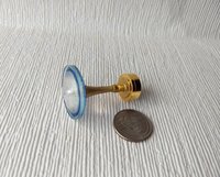 1:12 dollhouse battery operated space age inspired ceiling light Mid-century style spaceship pendant light