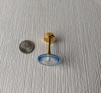 1:12 dollhouse battery operated space age inspired ceiling light Mid-century style spaceship pendant light