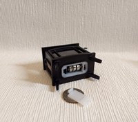 1:12 Dollhouse electric fireplace heater Stove heater with flickering insert Battery operated free standing heater No external wires