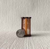 1:12 Dollhouse handcrafted electric infrared heater Mini space heater Battery operated radiant heater walnut casing Radiant light NO heat