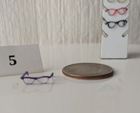 1:12 dollhouse miniature eyeglasses Regular eyeglasses Reading glasses in 12th scale REF #5