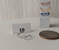 1:12 dollhouse miniature eyeglasses Regular eyeglasses Reading glasses in 12th scale REF #10