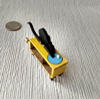 RESERVED Miniature cat and mouse automata toy Cat chasing mouse hand crank toy