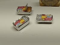 1:12 Dollhouse miniature frozen pound cake with paper lid glued down Price is for ONE cake