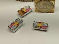 1:12 Dollhouse miniature frozen pound cake with paper lid glued down Price is for ONE cake