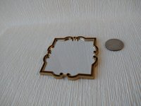 RESERVED 1: 12 Dollhouse accent mirror faux iron works mirror with intricate scrolls in frame