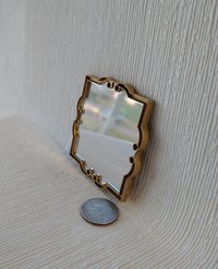RESERVED 1: 12 Dollhouse accent mirror faux iron works mirror with intricate scrolls in frame