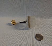 1:12 dollhouse Battery operated chandelier with clear acrylic drum shade Contemporary style chandelier