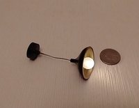 1:12 dollhouse black pendant light Industrial style Farmhouse accent ceiling light Minimalist ceiling light