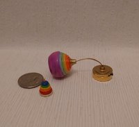 1:12 dollhouse rainbow colored pendant light Spirit lifting colorful ceiling light