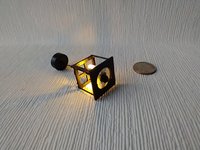 1:12 dollhouse faux wrought iron lantern ceiling light Foyer pendant light Outdoor porch ceiling light