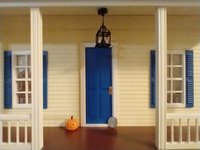 1:12 dollhouse faux wrought iron lantern ceiling light Foyer pendant light Outdoor porch ceiling light