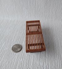 1:12 dollhouse miniature mid-century style coffee table Slats coffee table Platform bench Modern coffee table
