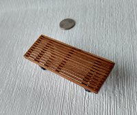 1:12 dollhouse miniature mid-century style coffee table Slats coffee table Platform bench Modern coffee table