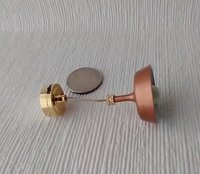 1:12 dollhouse miniature copper finish pendant light with white inner shade Battery operated MCM styled ceiling light Price is for EACH